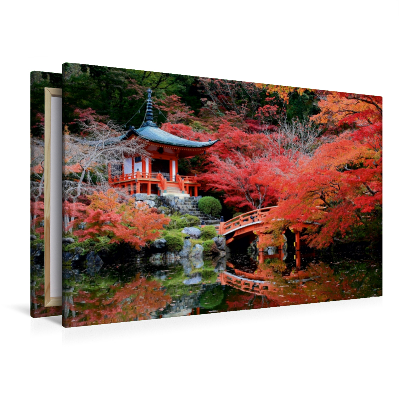 Roter Pavillion im Herbst in Kyoto