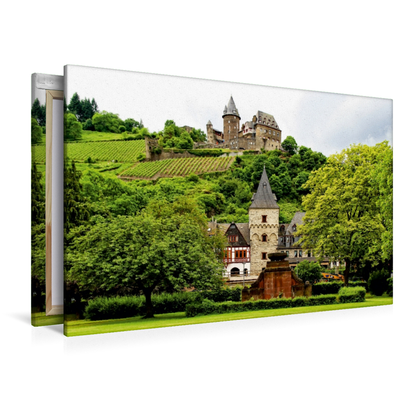 Blick auf die Burg Stahleck in Bacharach am Mittelrhein