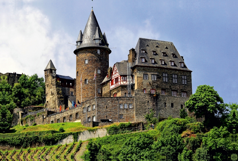 Die Burg Stahleck in Bacharach am Mittelrhein