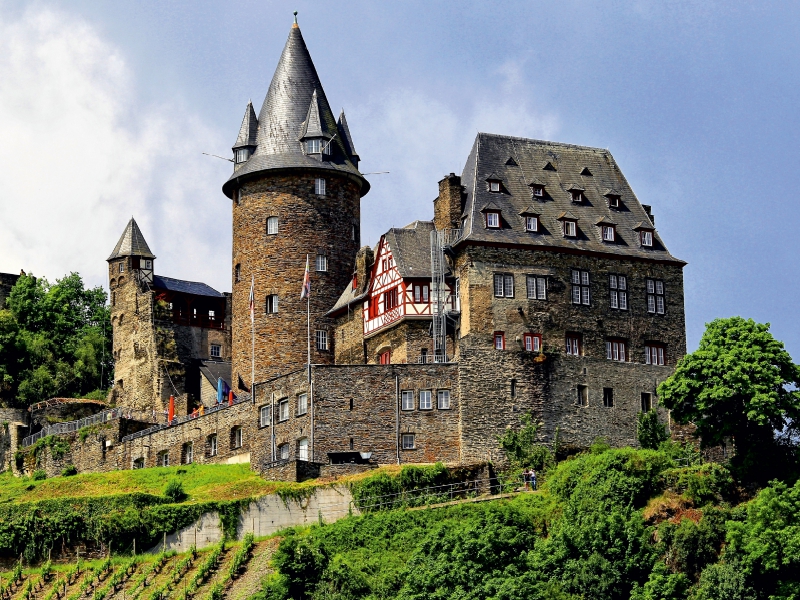 Die Burg Stahleck in Bacharach am Mittelrhein