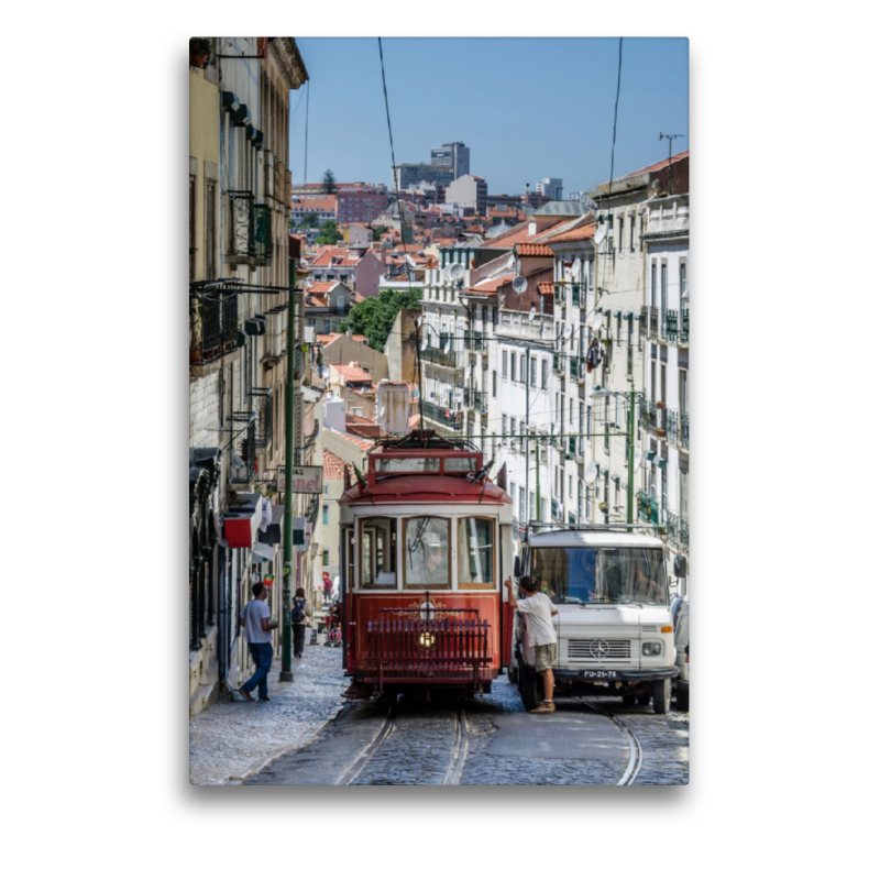 Straßenbahn im Stau