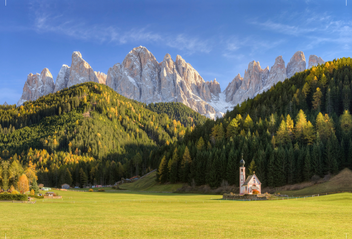 Kirche St. Johann in Ranui im Villnösstal in Südtirol