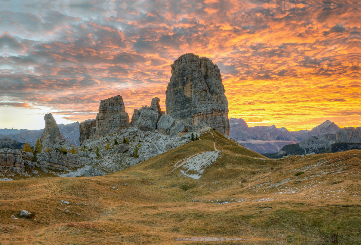 Cinque Torri in den Dolomiten