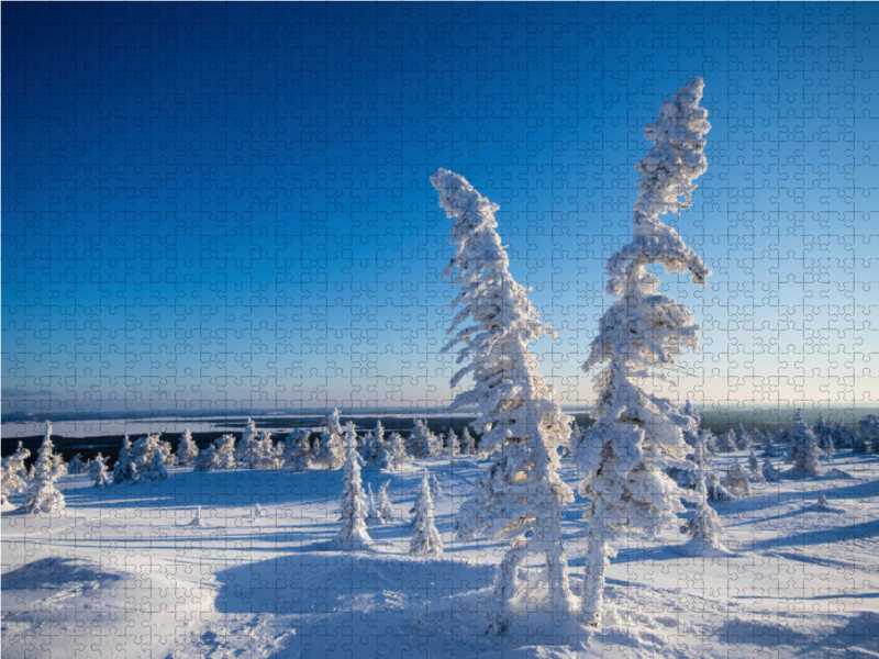 Kalter Schnee in Karelien