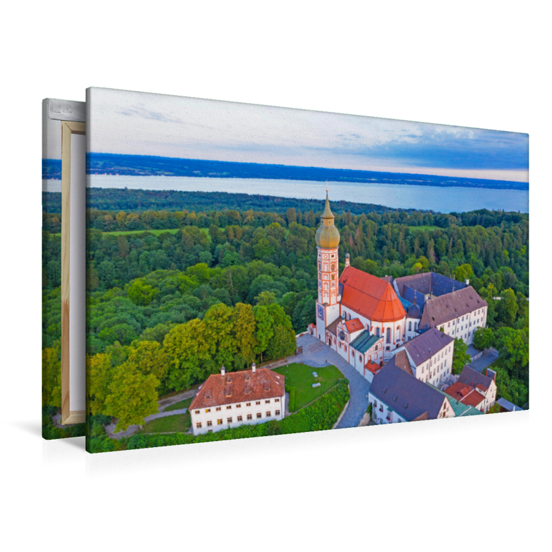 Kloster Andechs, Luftaufnahme, Ammersee