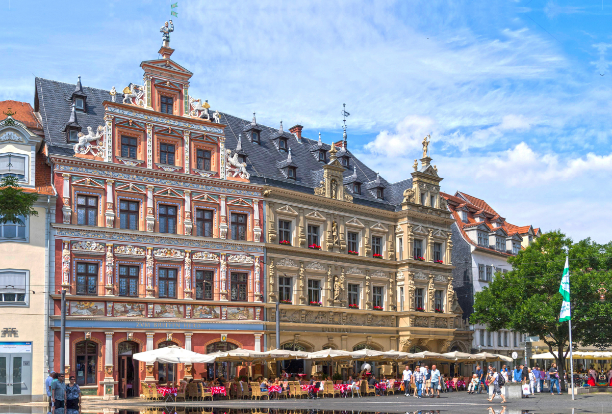 Gildehaus mit historischer Renaissance Fassade