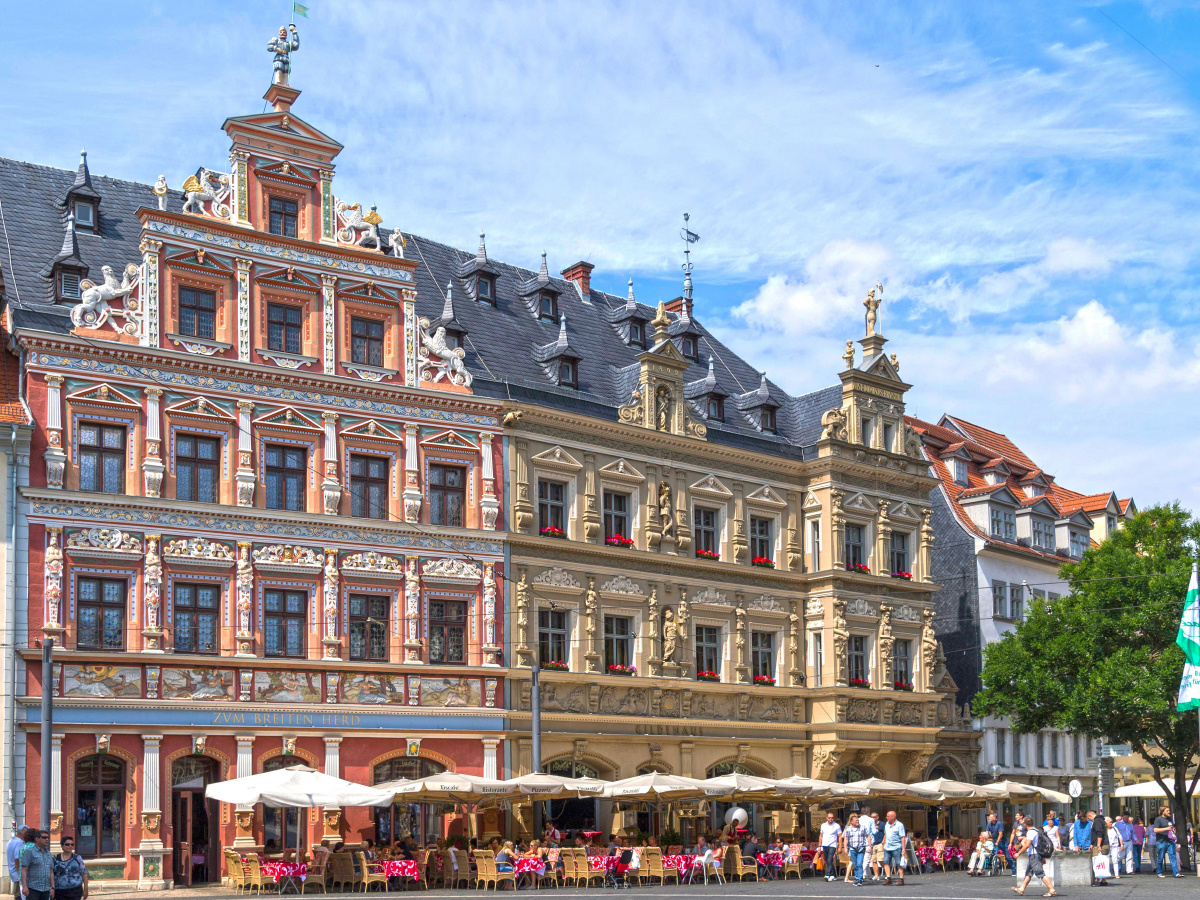 Gildehaus mit historischer Renaissance Fassade