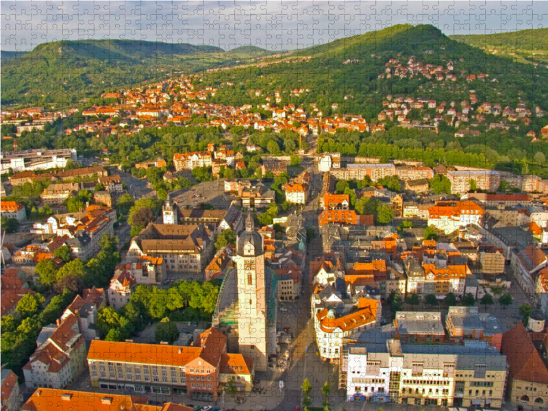 Blick auf den Stadtkern von Jena