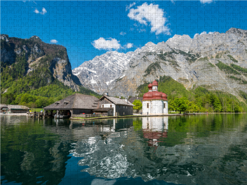 Ein Motiv aus dem Kalender Der Königssee Perle unter dem Watzmann