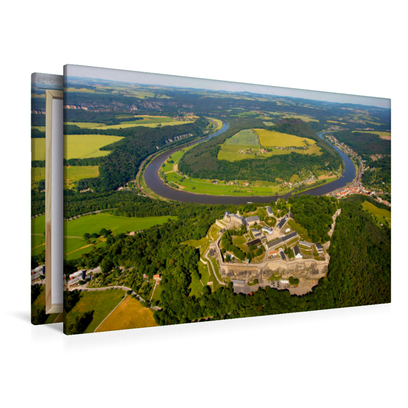 Luftbildd Festung Königstein, Elbsandsteingebirge, Sachsen