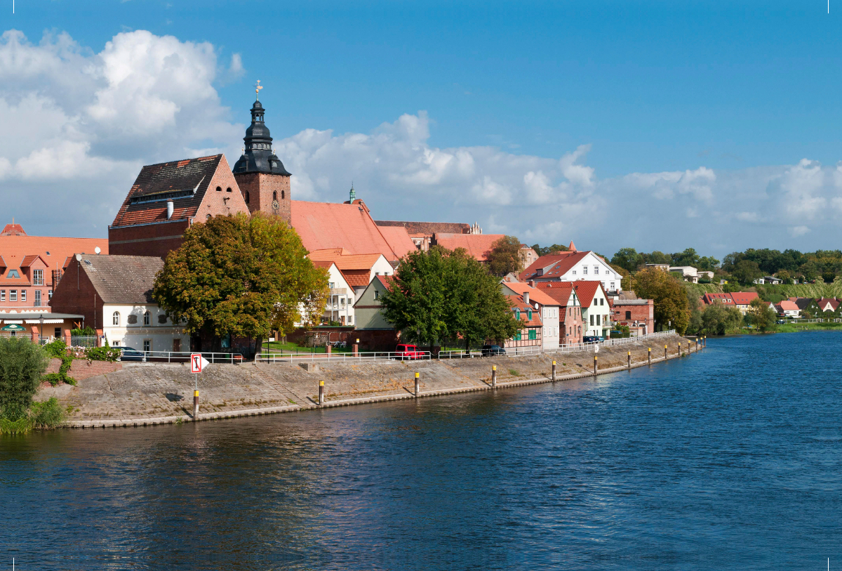 Altstadt von Havelberg, Havel kurz vor der Elmündung, Sachsen-Anhalt