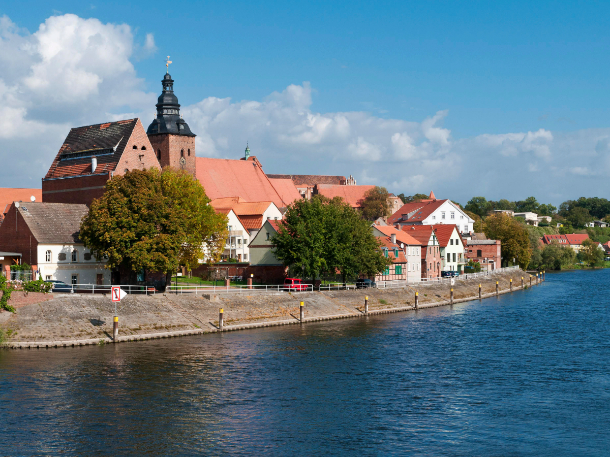 Altstadt von Havelberg, Havel kurz vor der Elmündung, Sachsen-Anhalt