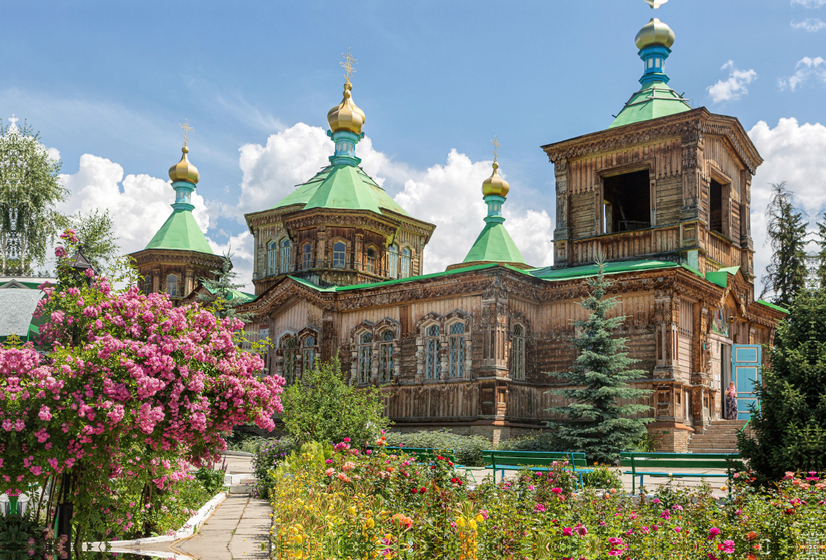 Die russisch-orthodoxe Kirche in Karakol