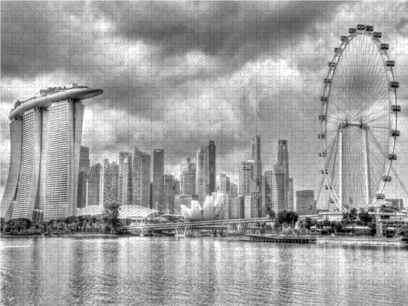 Singapore Skyline bei Tag