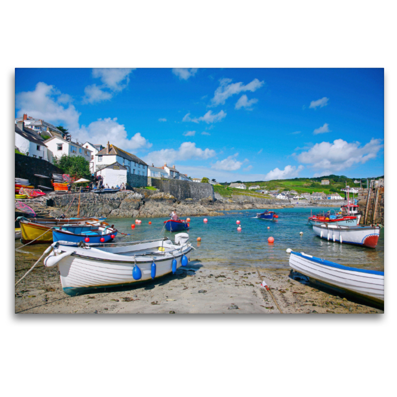 Coverack, Hafen und Fischerboote