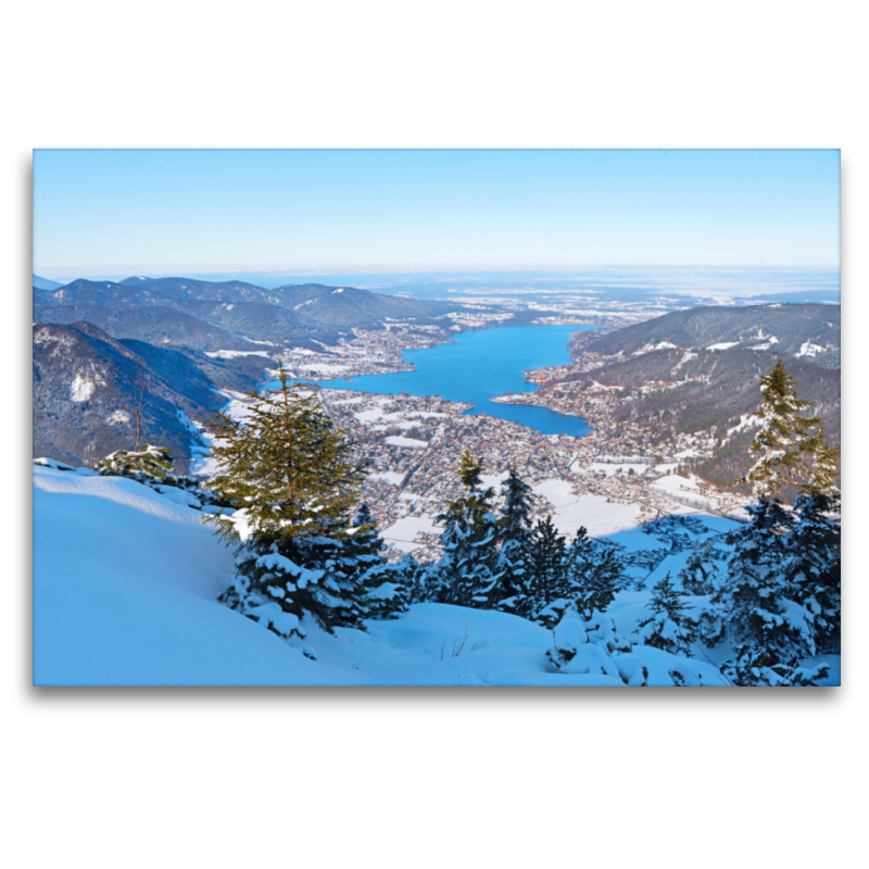 Aussicht vom Wallberg Gipfel auf den Tegernsee