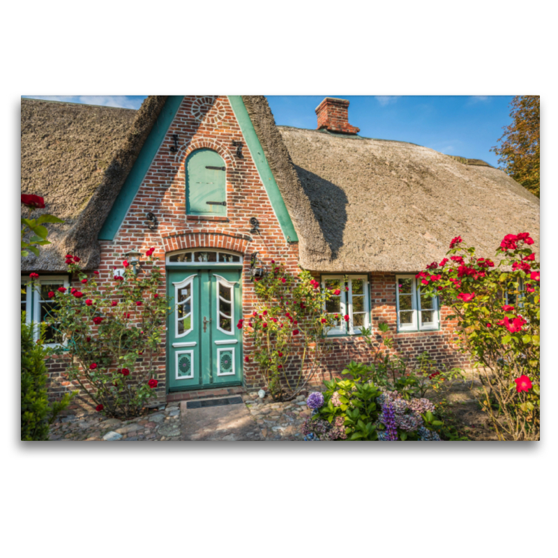 Historischer Hof mit Bauerngarten in Keitum