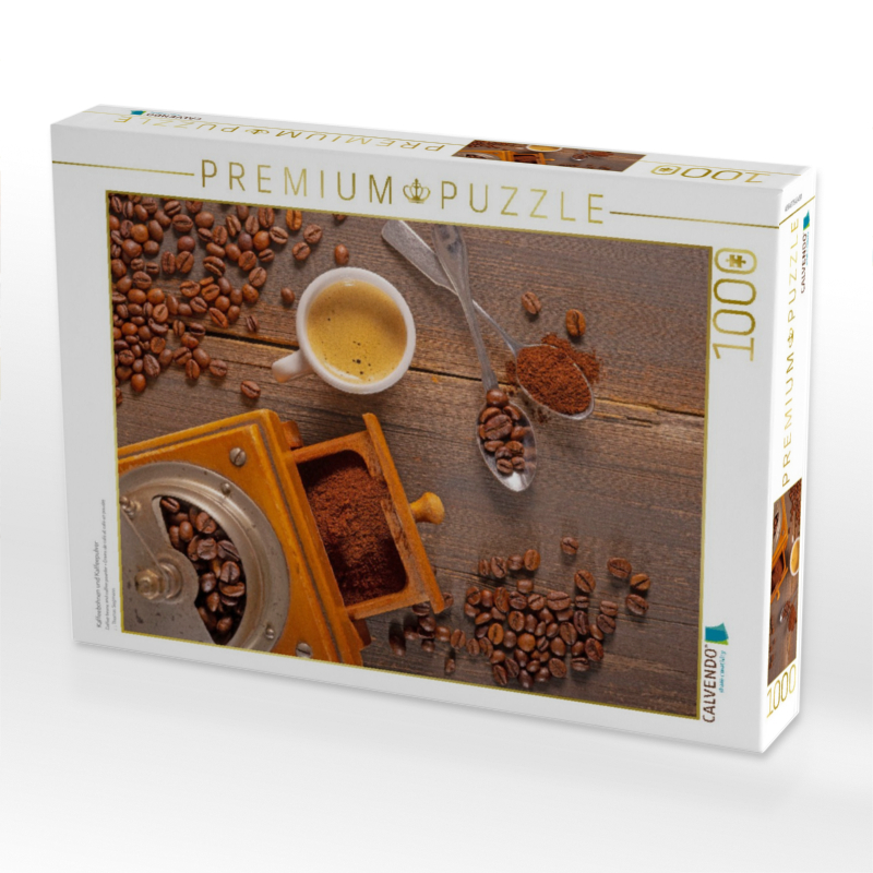 Kaffeebohnen und Kaffeepulver
