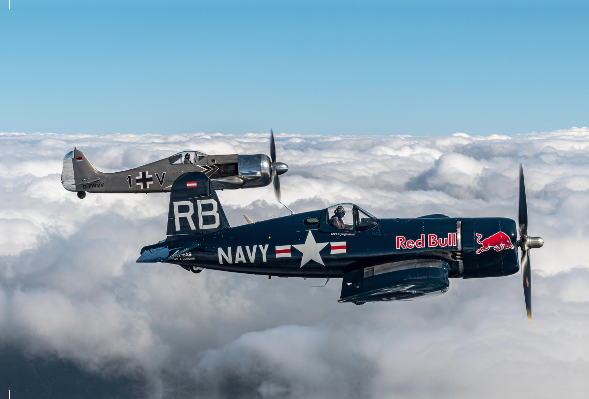 Chance Vought F4U Corsair, The Flying Bulls & Focke Wulf FW-190