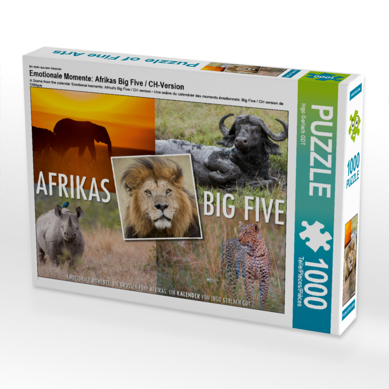 Ein Motiv aus dem Kalender Emotionale Momente: Afrikas Big Five / CH-Version