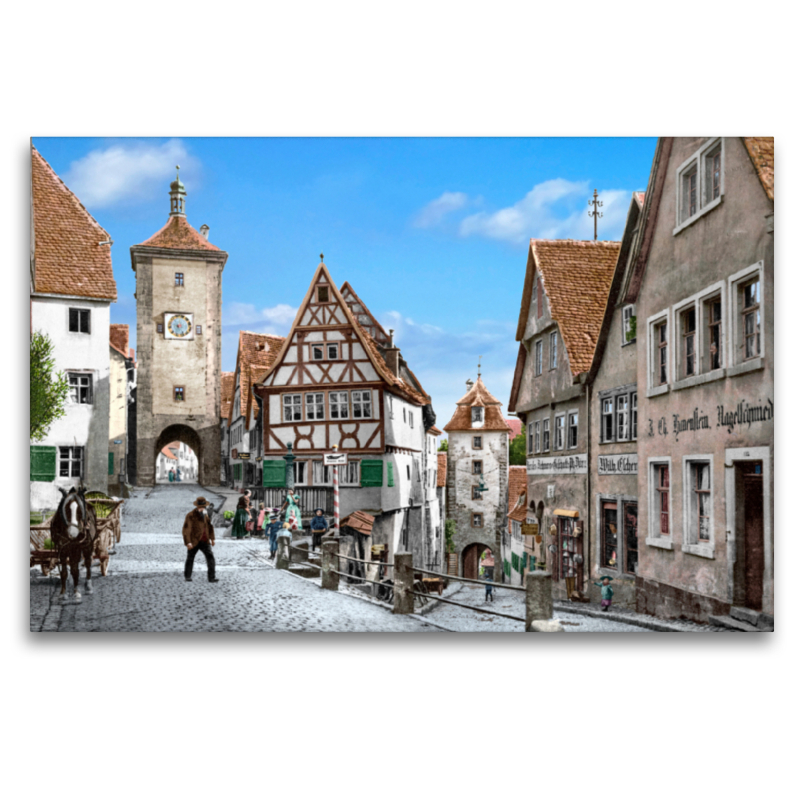 Rothenburg ob der Tauber - Ploenlein um 1900