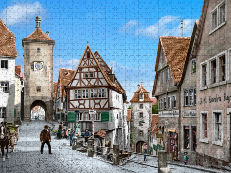 Rothenburg ob der Tauber - Ploenlein um 1900