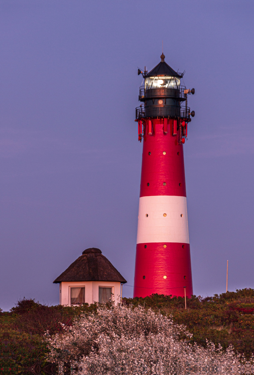 Es wird Abend am Leuchtturm Hörnum