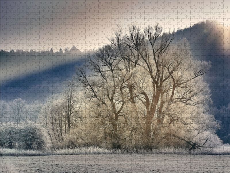 Frostige Weiden an der Altmühl