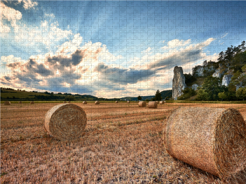 Nach der Ernte am Burgsteinfelsen