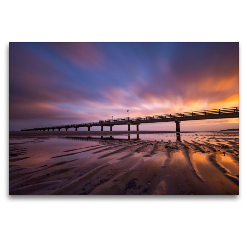 Seebrücke Prerow im Sonnenaufgang