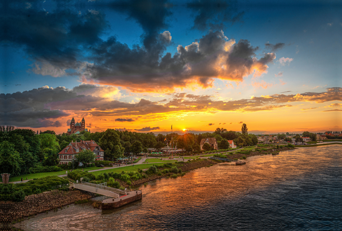 Ein Motiv aus dem Kalender Epische Sonnenuntergänge im Rhein-Neckar-Kreis