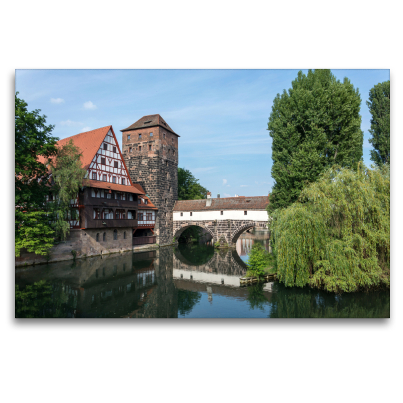 Weinstadel und Henkerbrücke an der Pegnitz