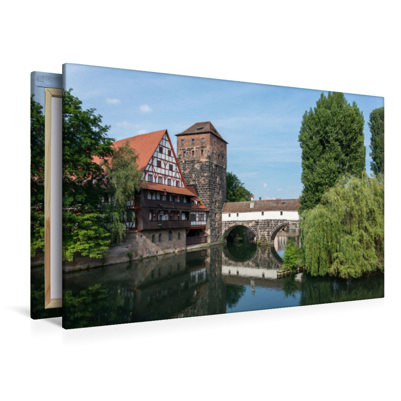 Weinstadel und Henkerbrücke an der Pegnitz