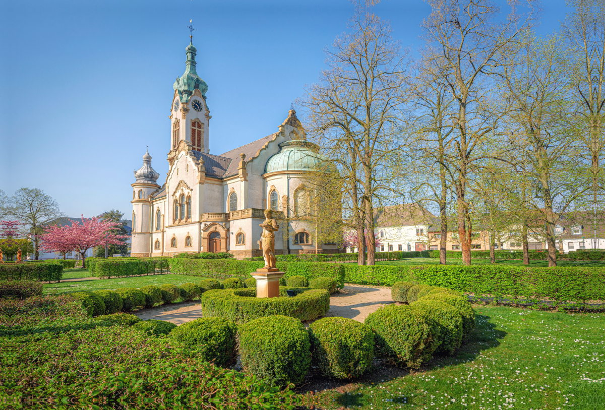 Die evangelische Kirche Hockenheim.