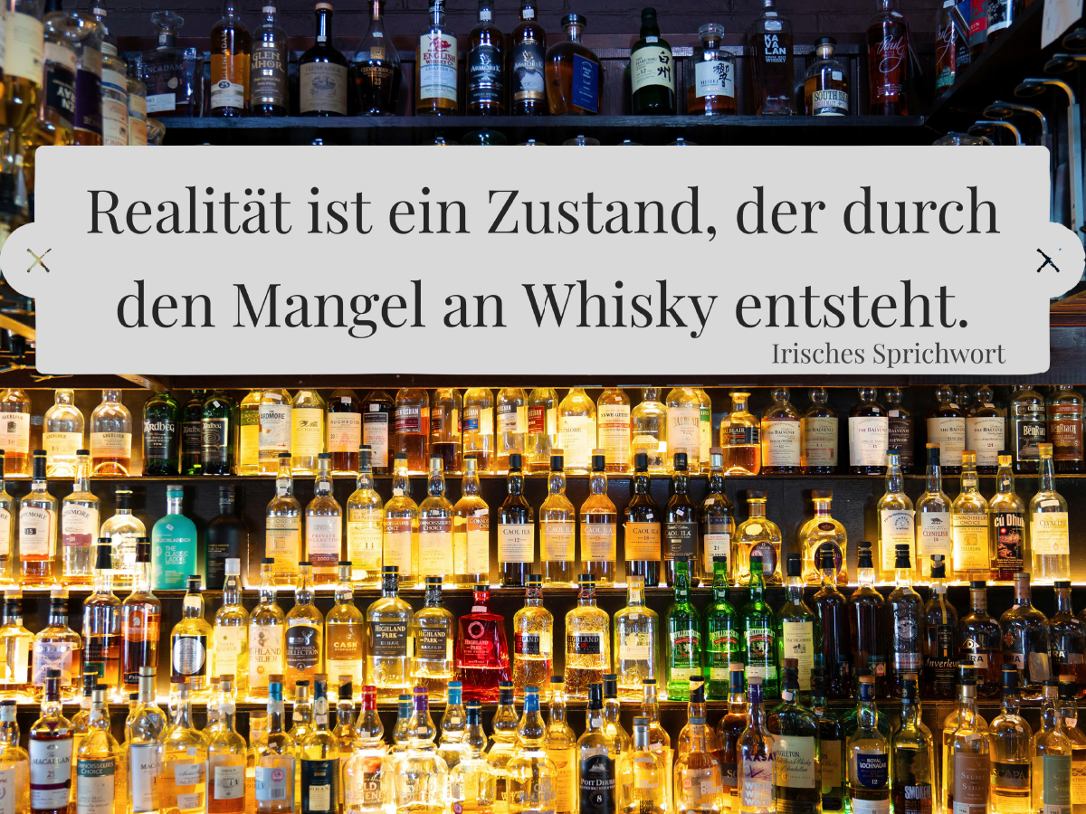 Realität ist ein Zustand, der durch den Mangel an Whisky entsteht.