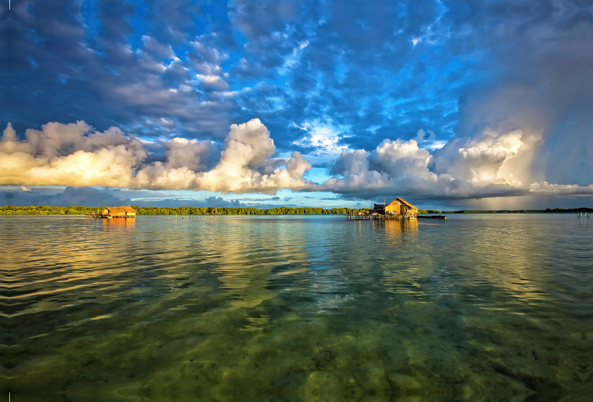 Wetterformation am Horizont