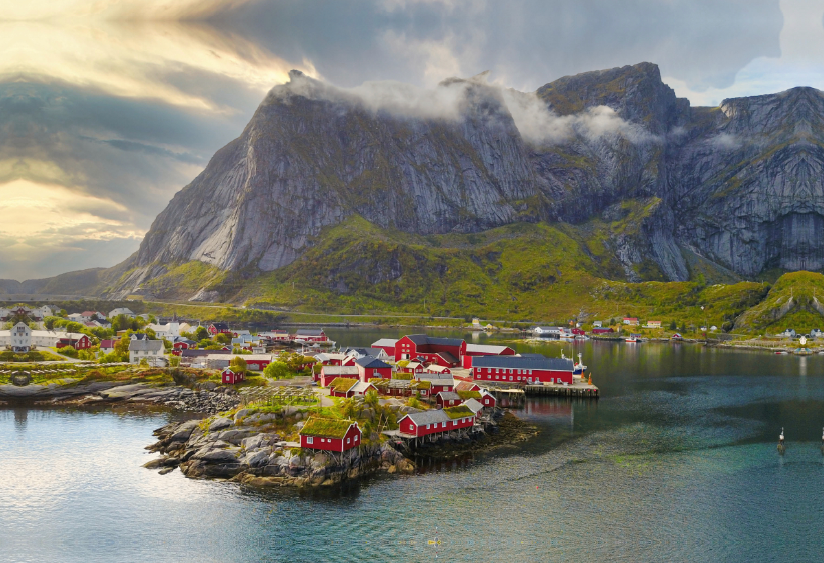 Lofoten im Sonnenuntergang