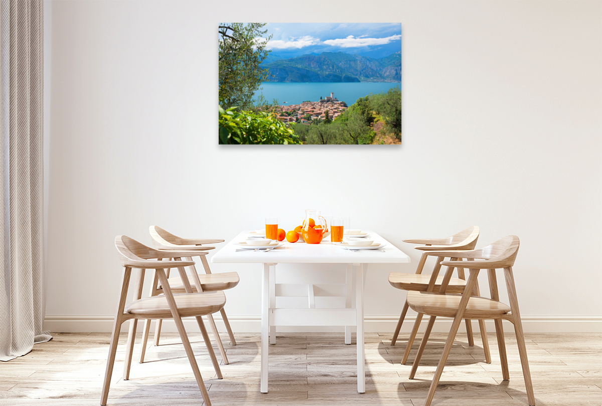 Aussicht von der Panoramastraße auf Malcesine