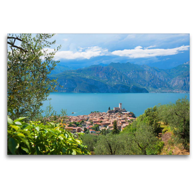 Aussicht von der Panoramastraße auf Malcesine