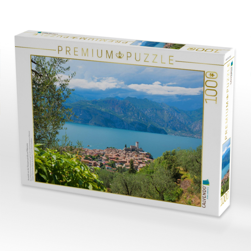 Aussicht von der Panoramastraße auf Malcesine