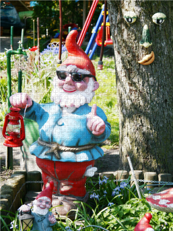 Gartenzwerge im Berliner Laubenpiepergarten