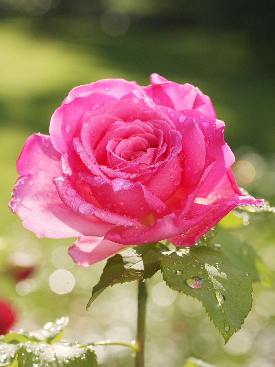 Rose 'Duftrausch' nach dem Regen