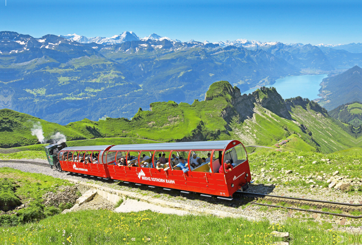 Brienzer Rothorn-Bahn (Zahnradbahn), Schweiz.