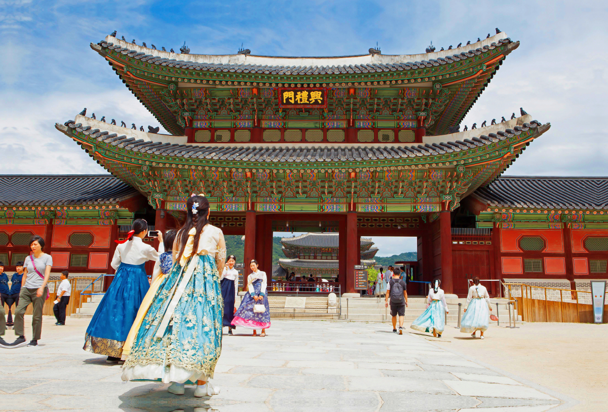 Königspalast in Seoul, Südkorea.