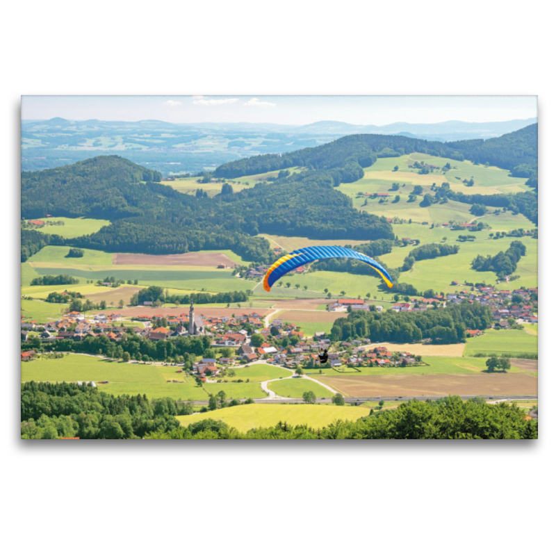 Paragliding bei schönstem Sonnenschein im Rupertiwinkel.