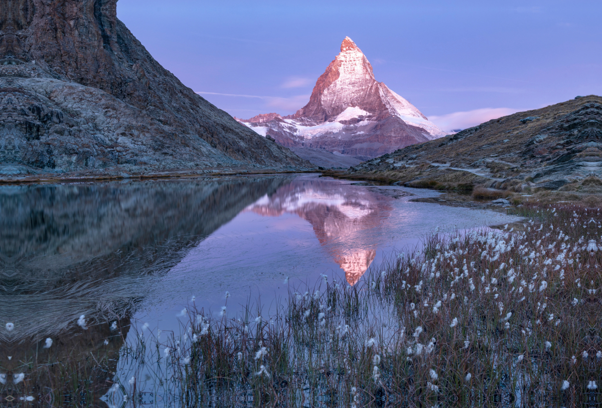 Riffelsee mit Matterhorn, Zermatt, Schweiz