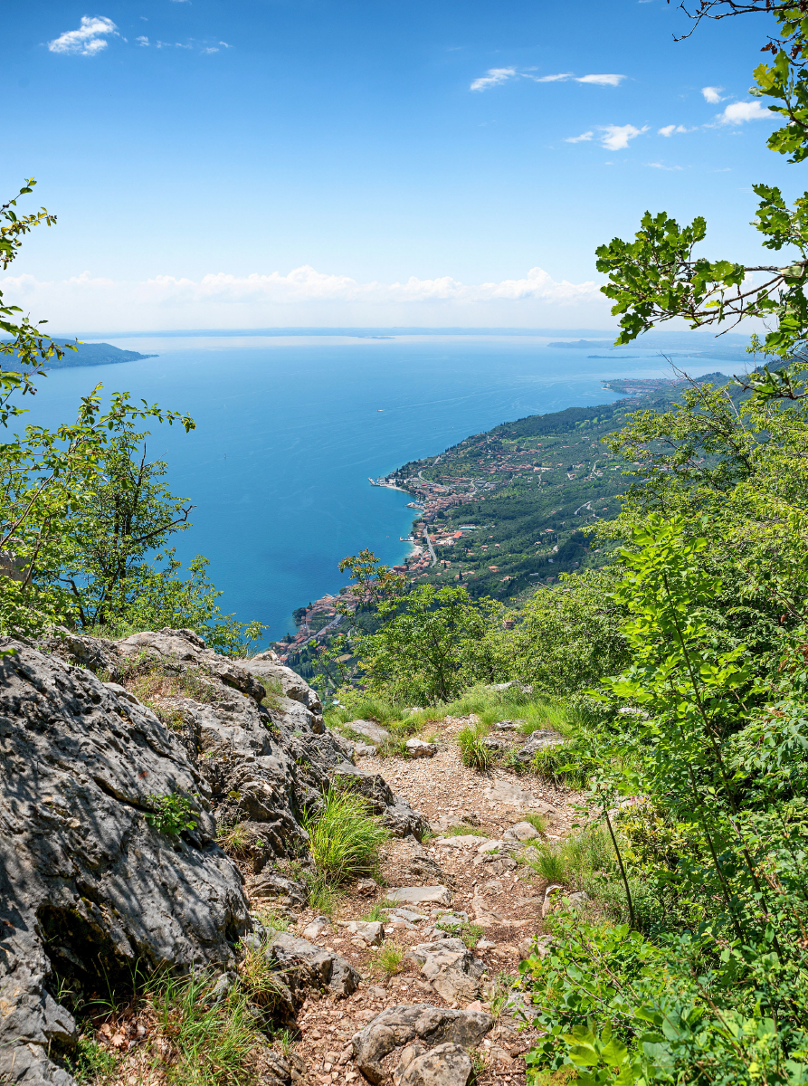 Wanderweg Sasso mit Gardaseeblick