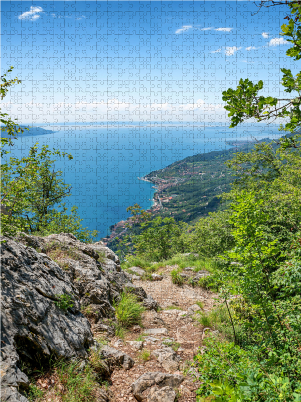 Wanderweg Sasso mit Gardaseeblick