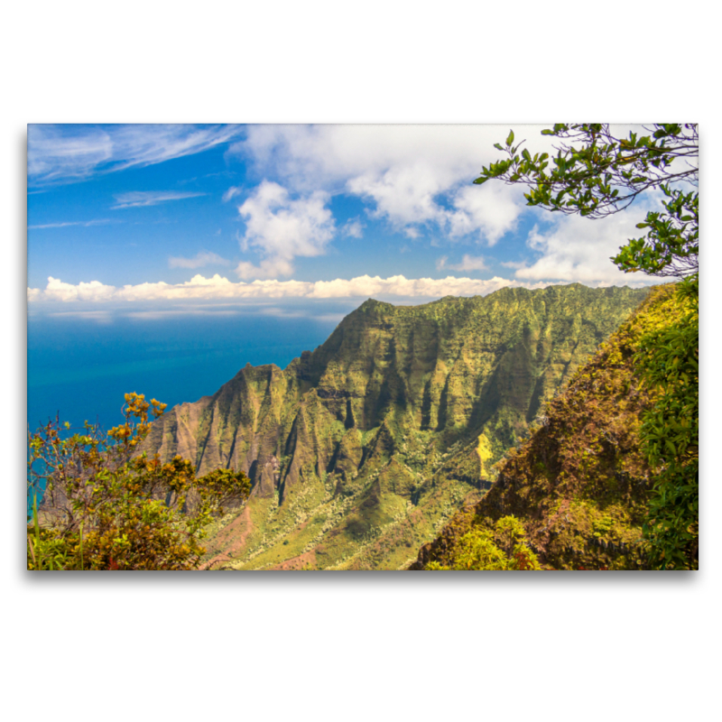 Waimea Canyon im Norden auf Kaua'i, auch als 'Grand Canyon of the Pacific' bezeichnet.