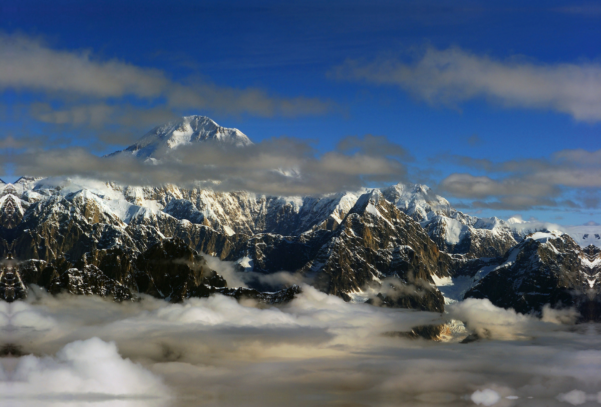 Anflug zum Denali